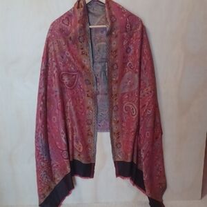 Eternal Gandhi Floral Paisley Pattern Shawl